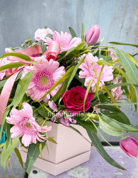 Flowerbox  incantesimo rosa