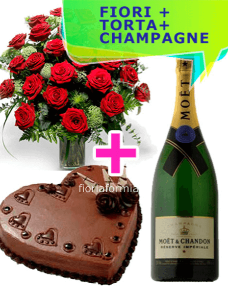 Fiori e vino e cioccolato